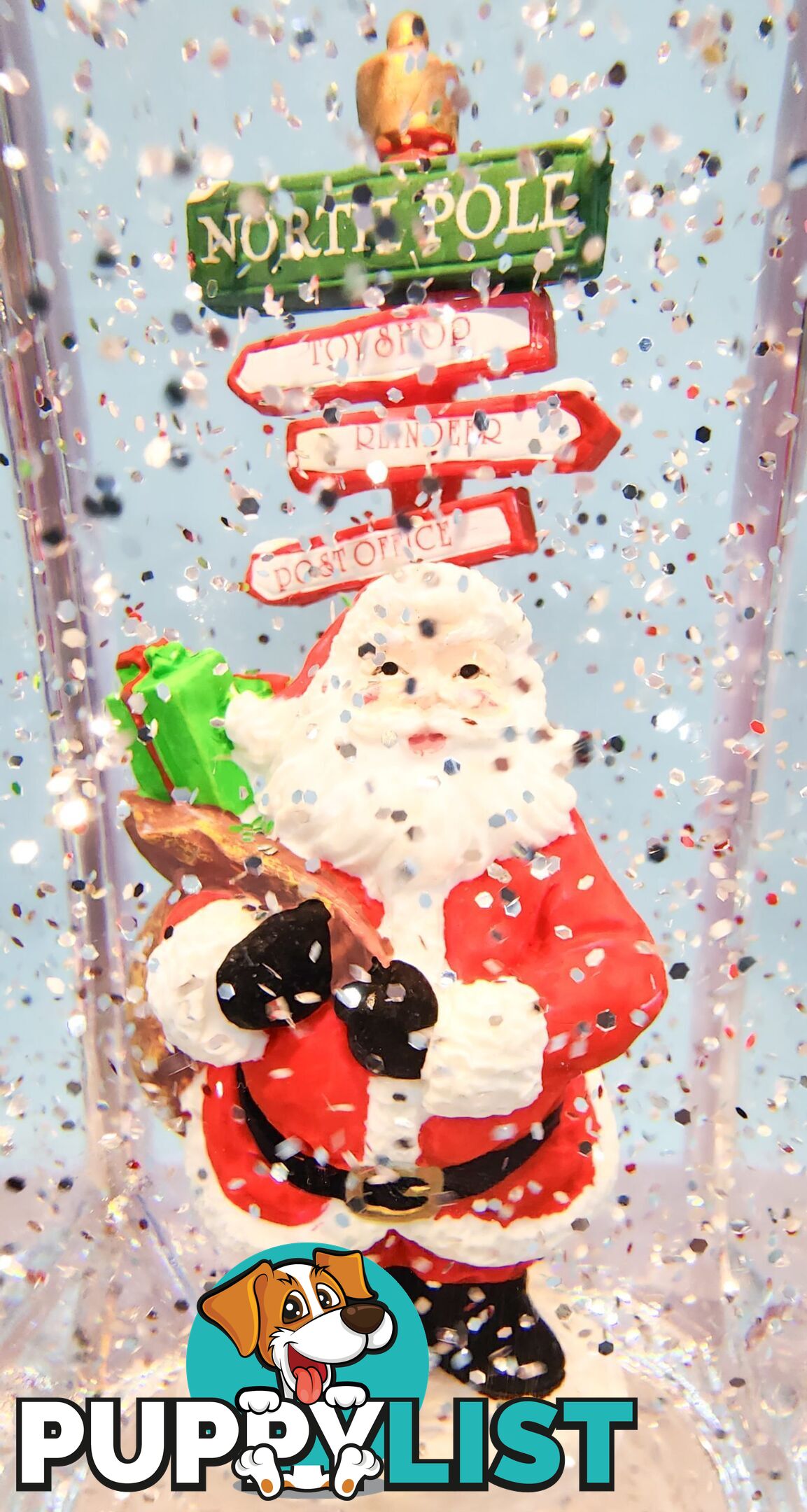 Cotton Candy - Xmas Santa Sign Post Lantern 25cm - Ccxaus07 - 9353468008042