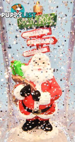 Cotton Candy - Xmas Santa Sign Post Lantern 25cm - Ccxaus07 - 9353468008042