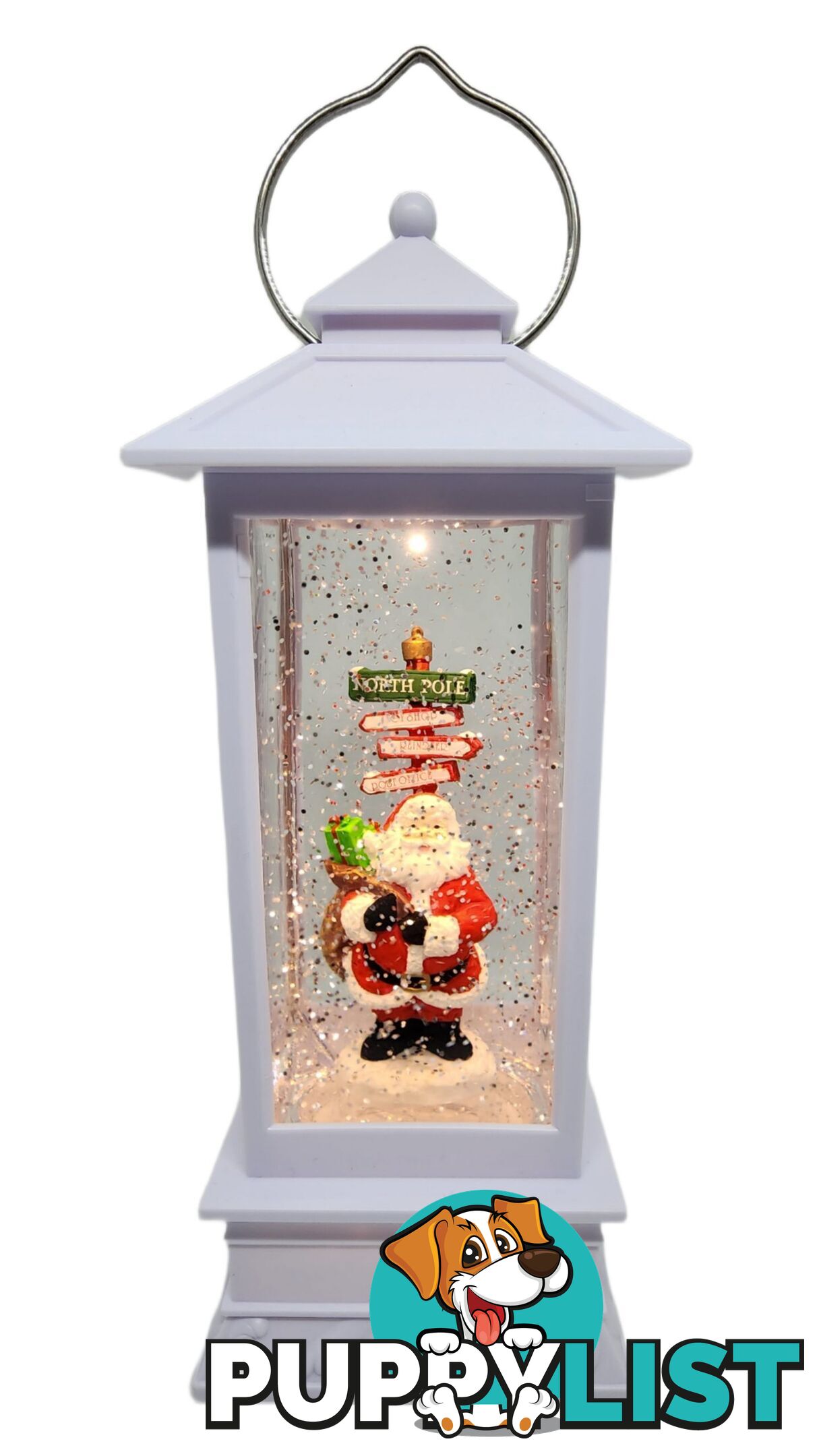 Cotton Candy - Xmas Santa Sign Post Lantern 25cm - Ccxaus07 - 9353468008042