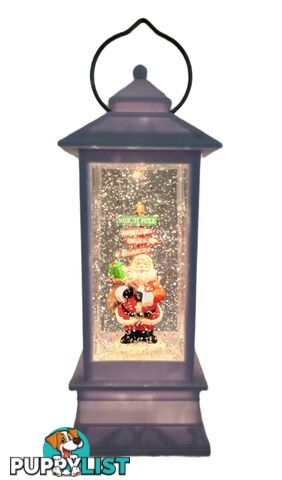 Cotton Candy - Xmas Santa Sign Post Lantern 25cm - Ccxaus07 - 9353468008042