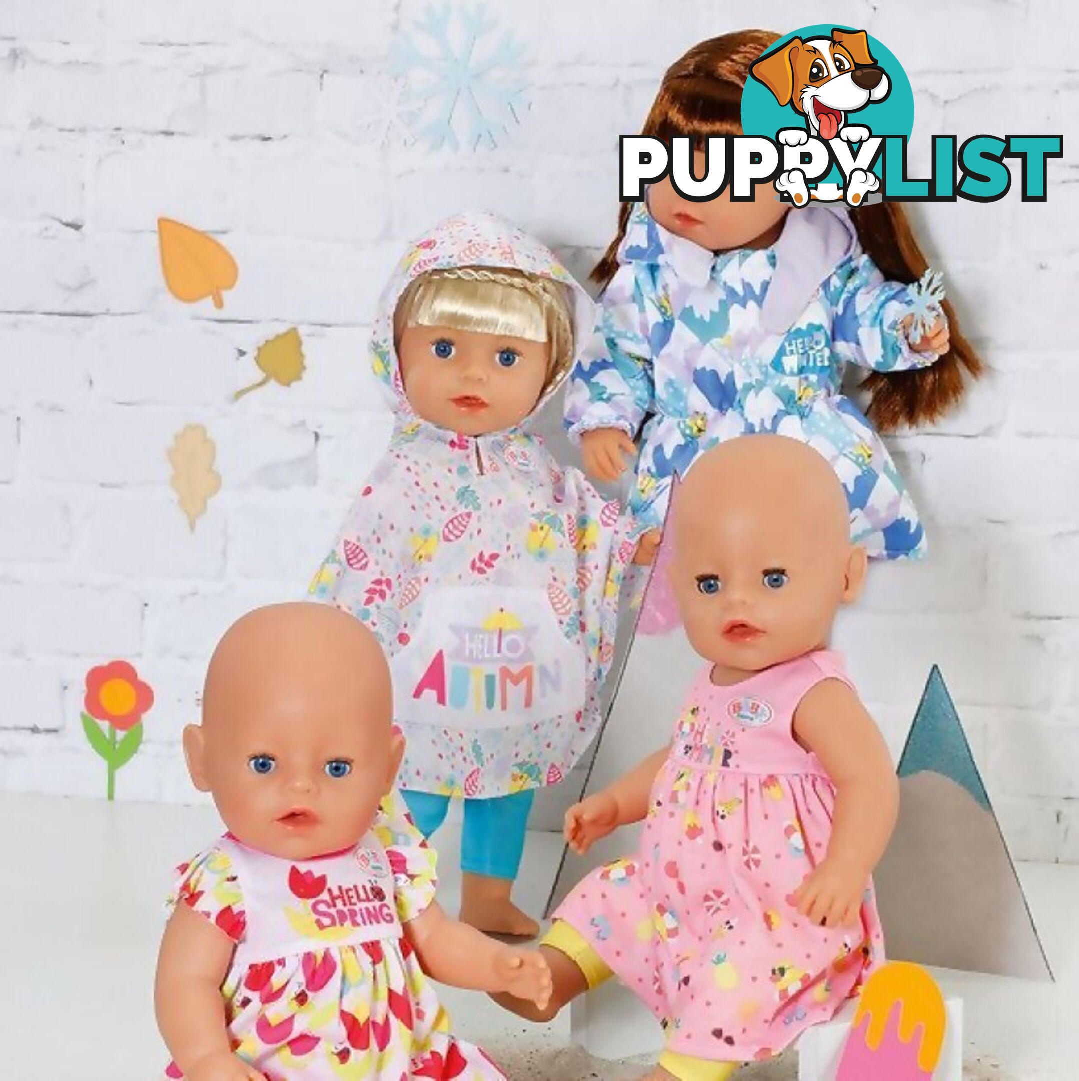 Baby Born - 4 Seasonal Outfit Set 43cm (dolls Not Included) - Bj829424 - 4001167829424