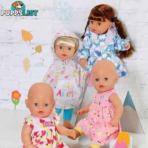 Baby Born - 4 Seasonal Outfit Set 43cm (dolls Not Included) - Bj829424 - 4001167829424