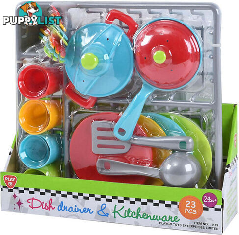 Playgo Toys Ent. Ltd. - Dish Drainer Set 23 Piece - Art64035 - 4892401031198