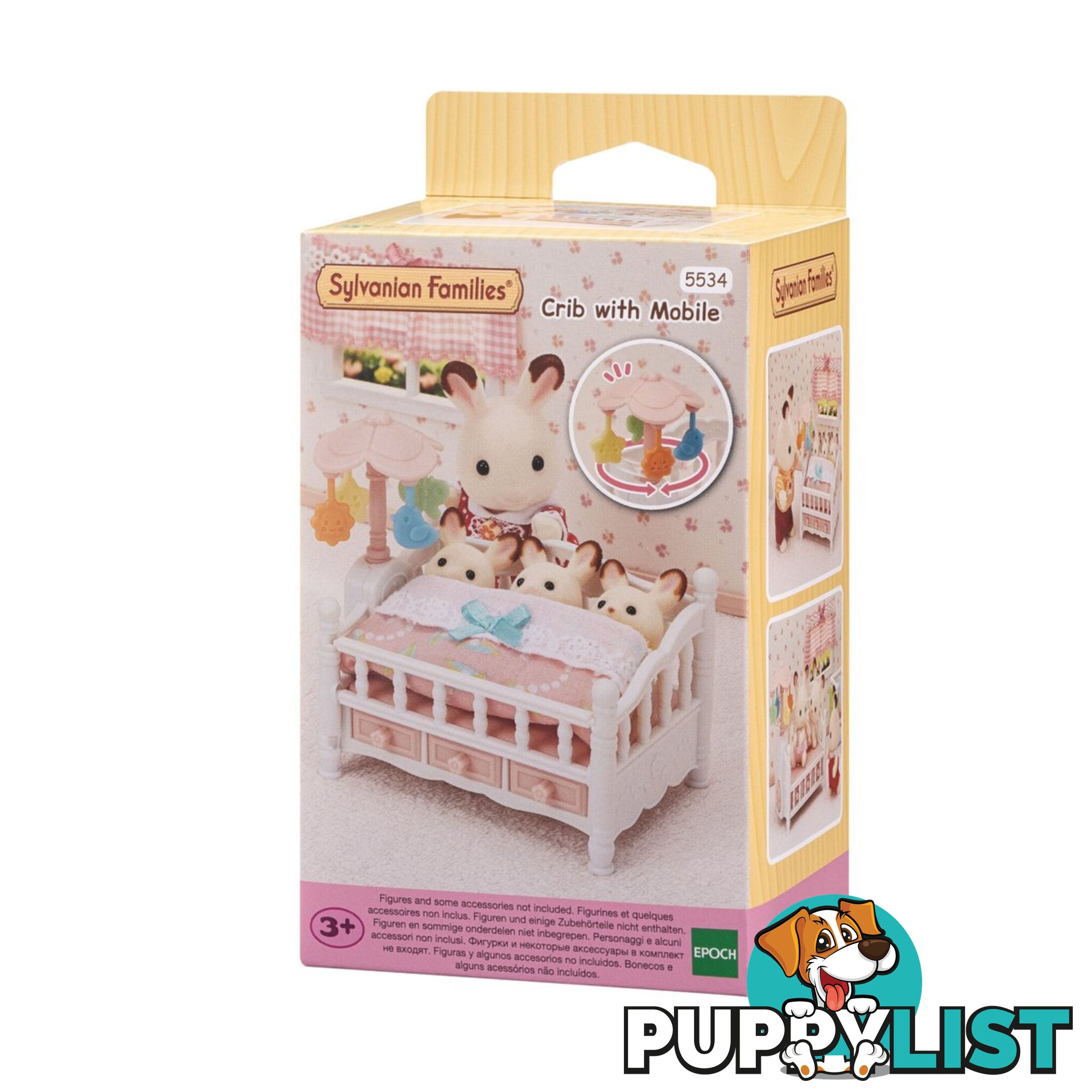 Sylvanian Families - Crib With Mobile Sf5534 - 5054131055342