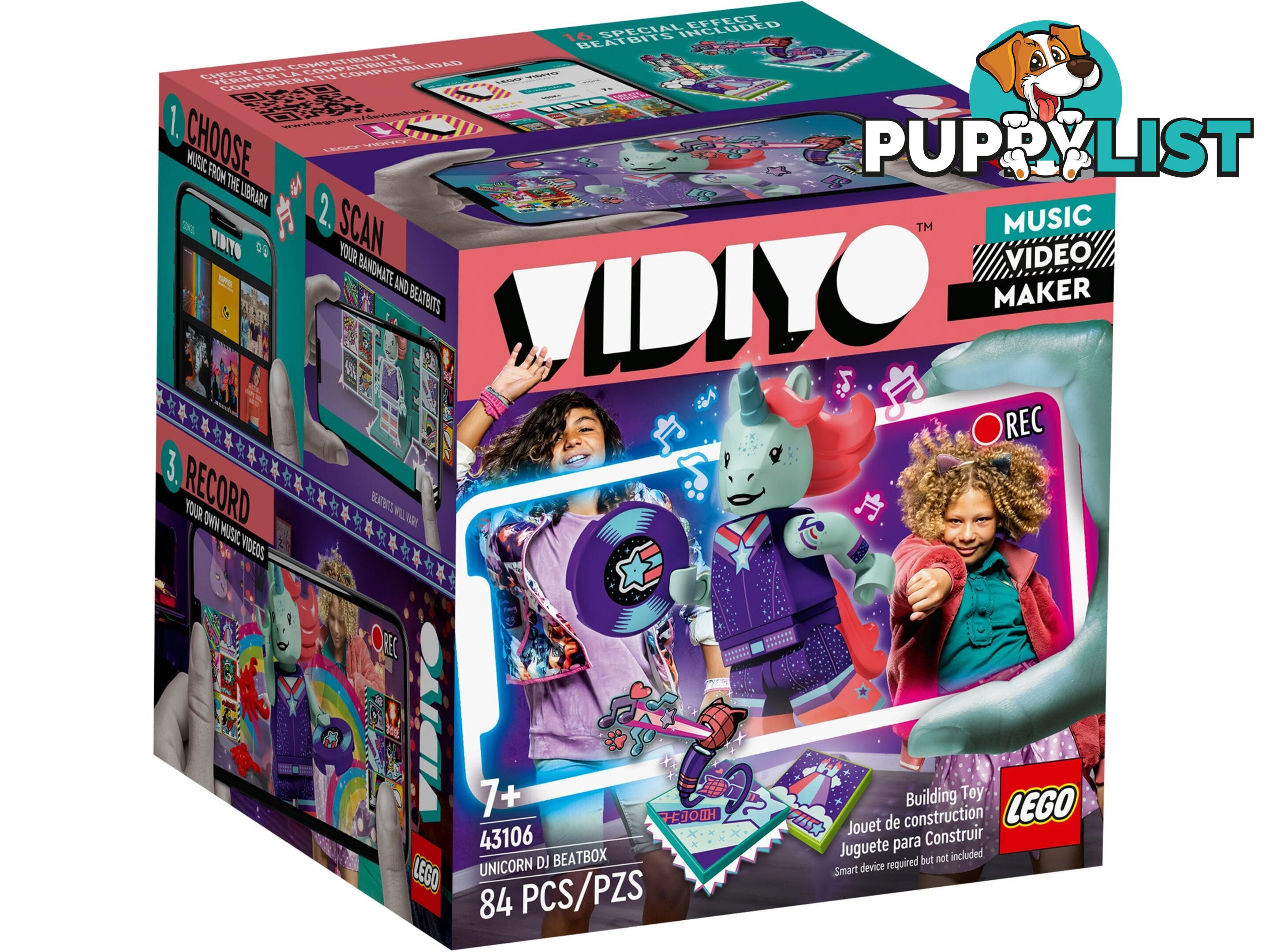 LEGO 43106 Unicorn DJ BeatBox - VIDIYO - 5702016911794