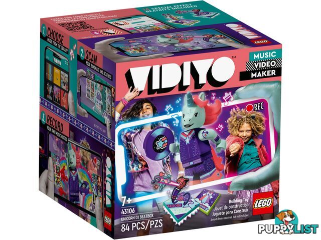 LEGO 43106 Unicorn DJ BeatBox - VIDIYO - 5702016911794