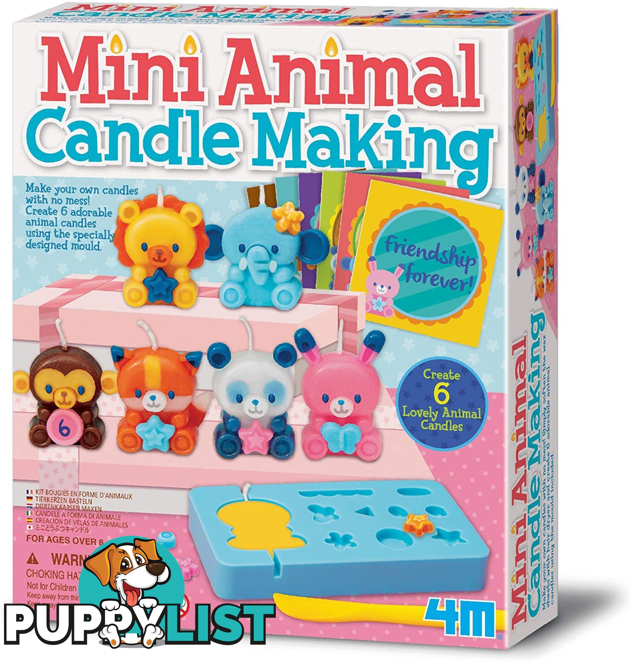 4m - Mini Animal Candle Making Kit Jpc4681 - 4893156046819