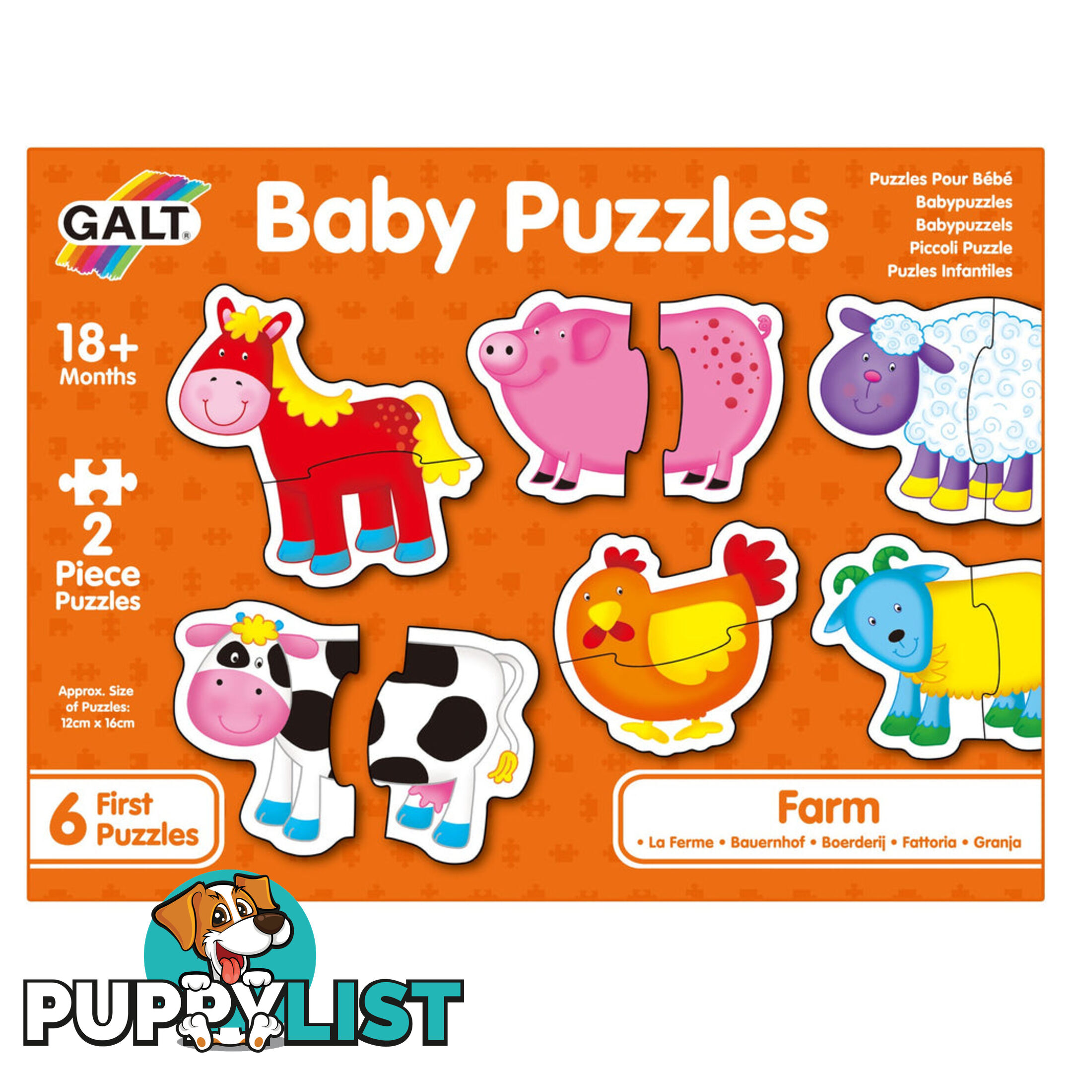 Galt - Baby Puzzles - Farm Mdgn3028 - 5011979526410