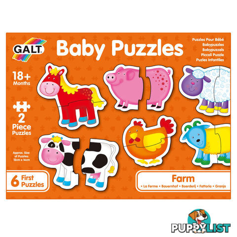 Galt - Baby Puzzles - Farm Mdgn3028 - 5011979526410