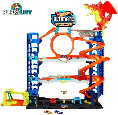 Hot Wheels - City Ultimate Garage Playset With 2 Die-cast Cars Toy Storage For 50+ Cars - Mattel - Mahkx48 - 194735109722