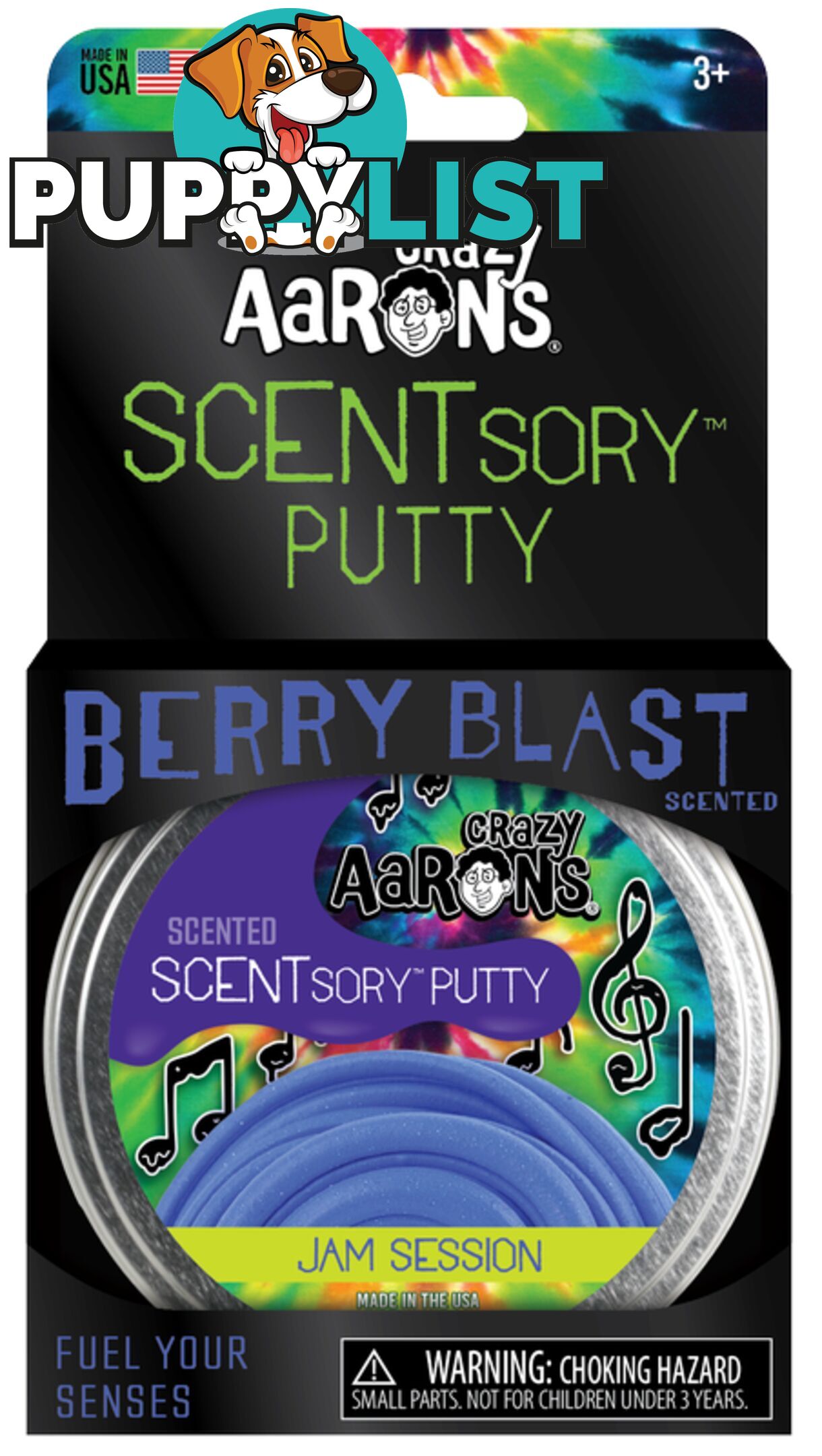 Crazy Aaron's Scentsory Putty Jam Session Berry Blast 2.5inch - Bgscnjs055 - 787790221401