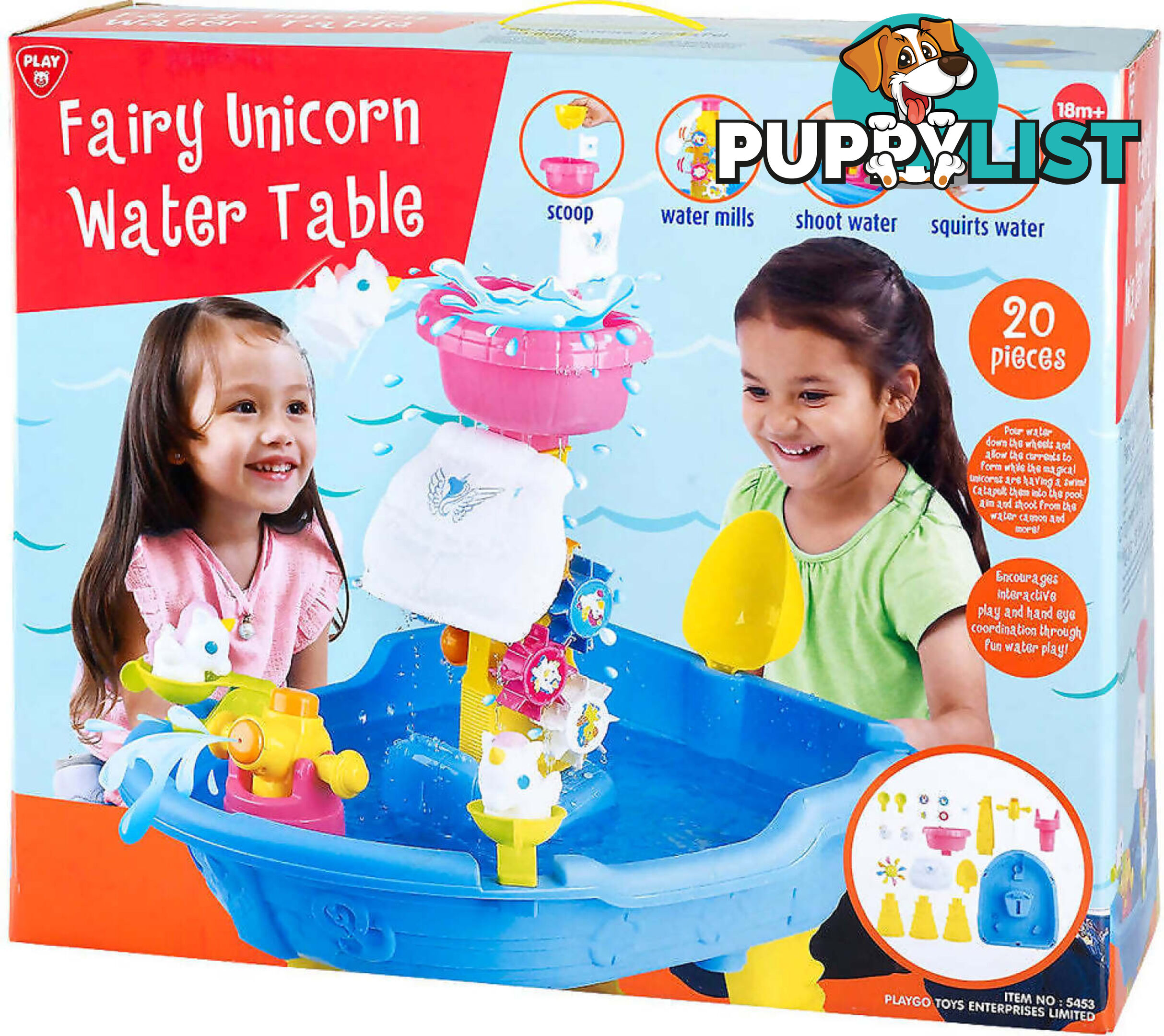 Playgo Toys Ent. Ltd - Fairy Unicorn Water Table - Art66181 - 4892401054531