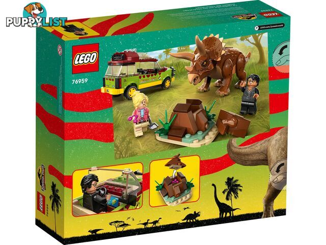 LEGO 76959 Triceratops Research - Jurassic World - 5702017421940