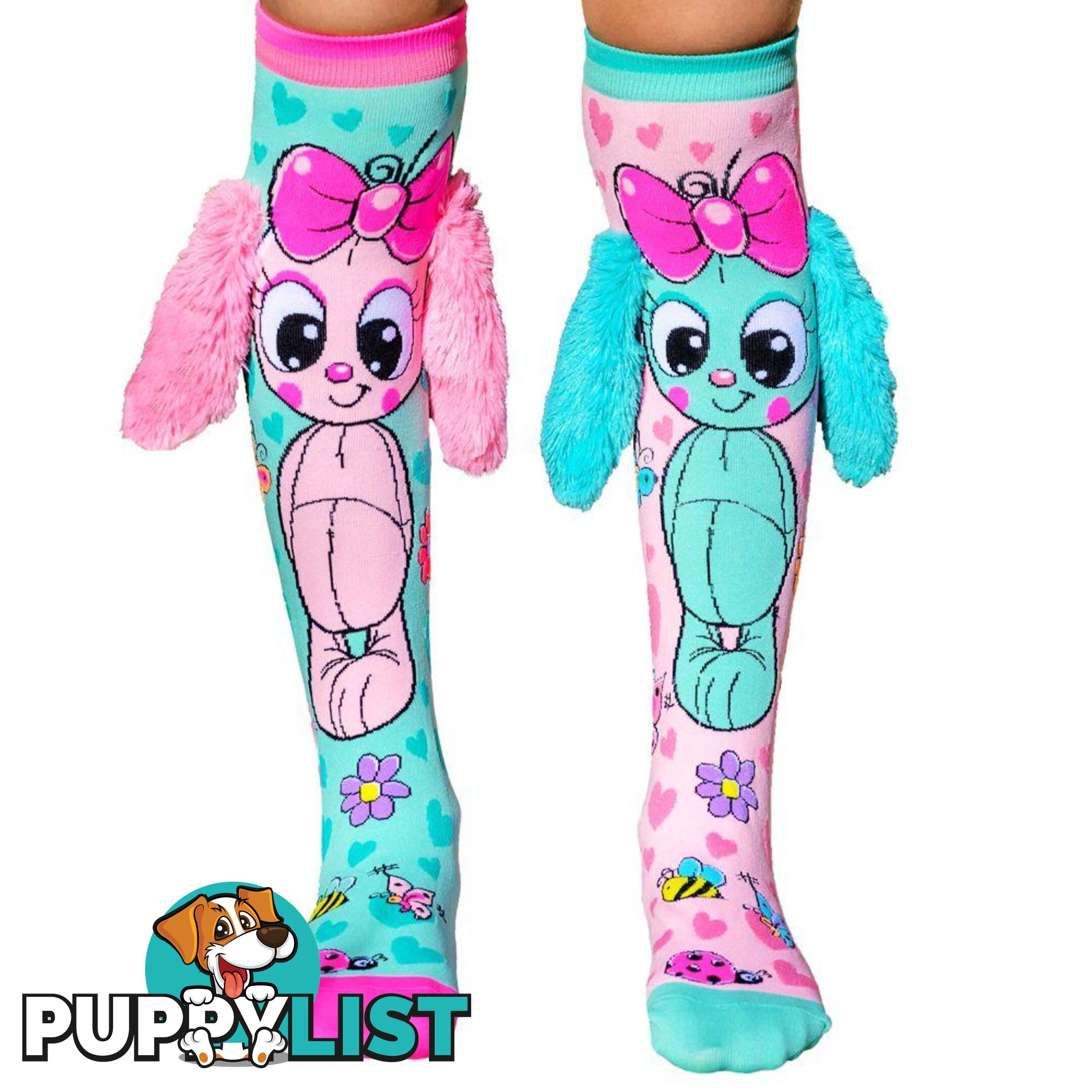 MADMIA -  Socks Kids Age 6y+ Bunny With Fluffy Ears MM108 - 9355645000948