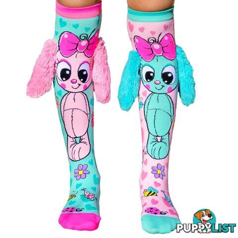 MADMIA -  Socks Kids Age 6y+ Bunny With Fluffy Ears MM108 - 9355645000948