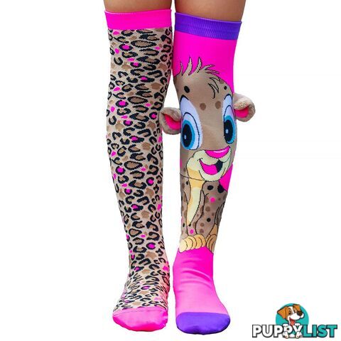 MADMIA -  Cheeky Cheetah Socks (one Size Fits Most) Mucheekycheet - 9355645000726