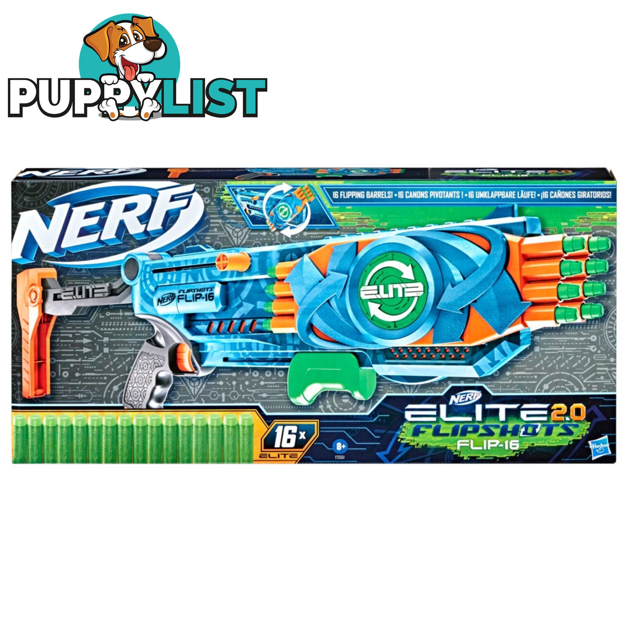 Nerf Elite 2.0 Flipshots Flip-16 Hbf25512210 - 195166127170