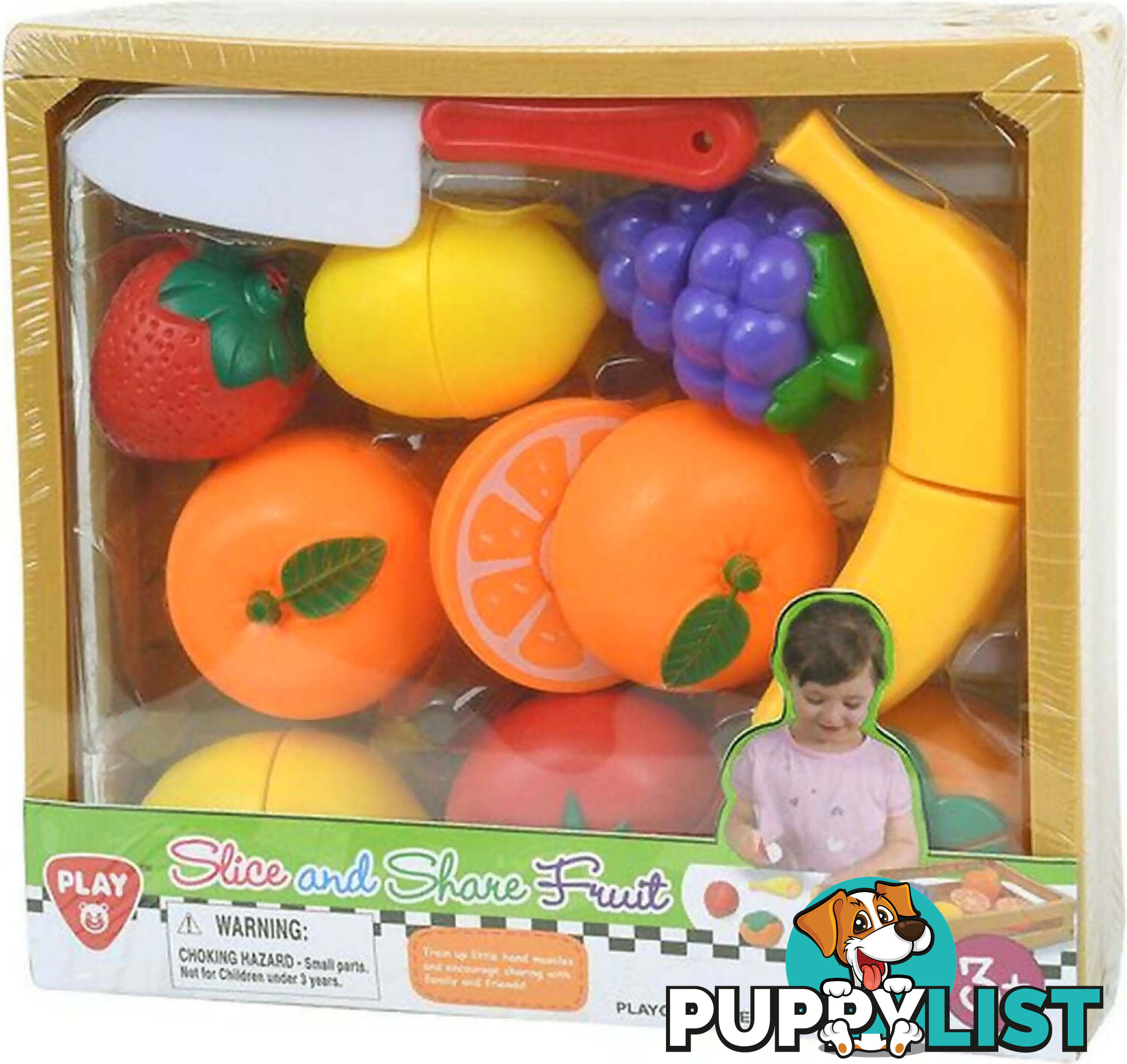 Playgo Toys Ent. Ltd. - Slice And Share Fruit 11 Piece - Art64044 - 4892401300034