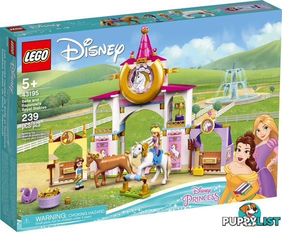 LEGO 43195 Belle and Rapunzel's Royal Stables - Disney Princess - 5702016909661