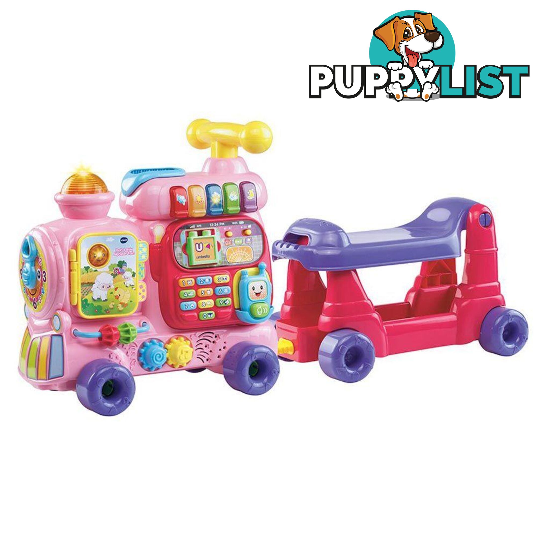 Vtech - Push N Ride Alphabet Train Pink Tn80181953002 - 3417761819531