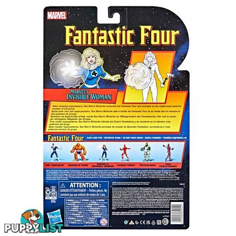 Marvel Legends Series Retro 6inch Fantastic Four Invisible Woman Figure Hasbro - Hbf01715loo - 5010993842551