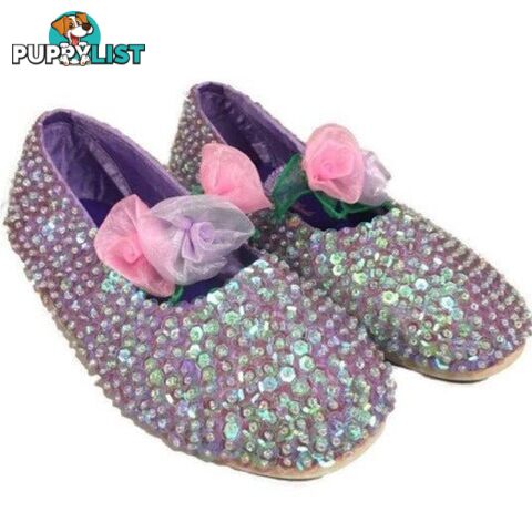 Fairy Girls - Costume Rose Sequin Shoes Lavender Medium - Fgf462lm - 9787303074624