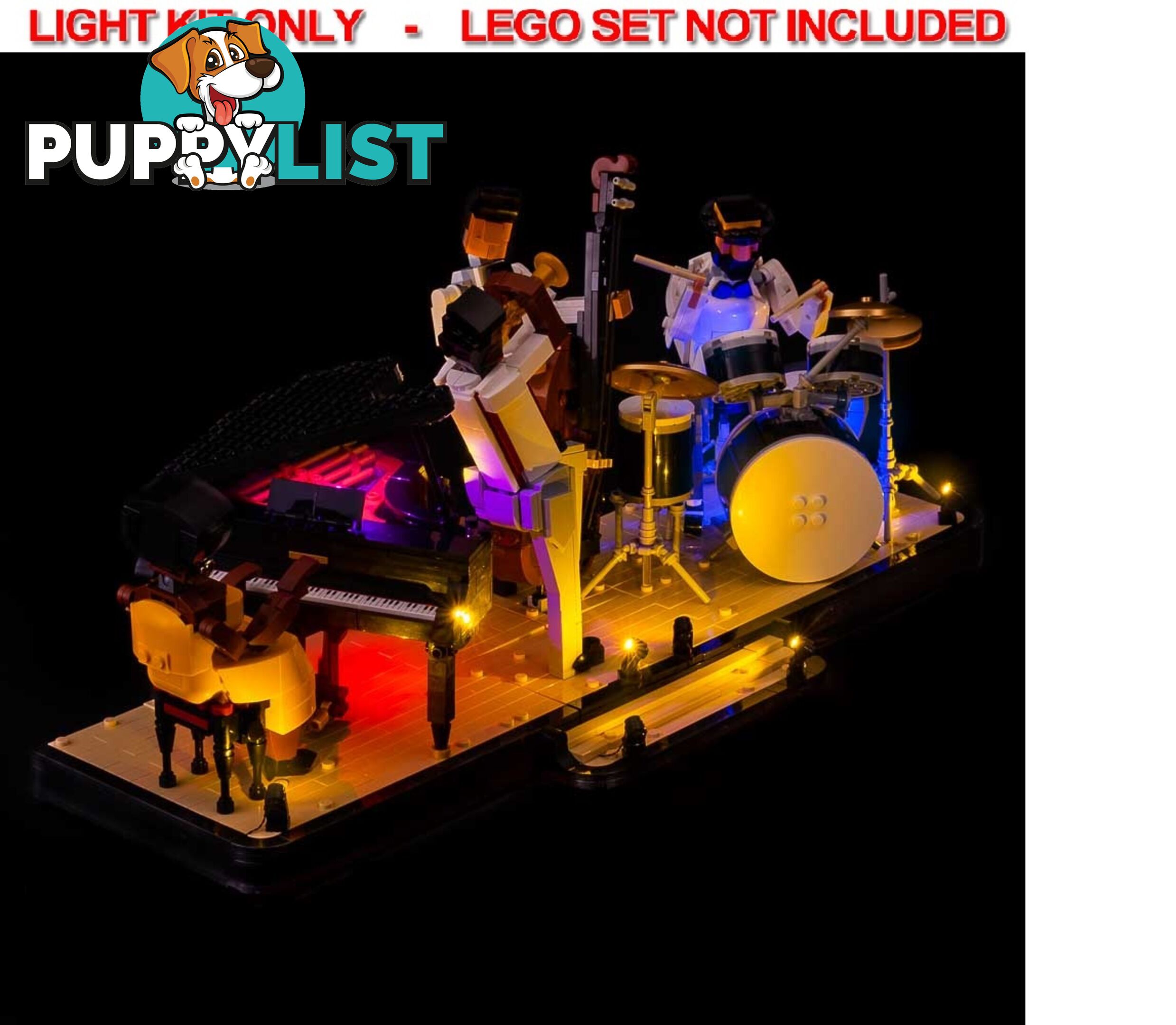 LIGHT KIT for LEGO Jazz Quartet 21334  - LIGHT MY BRICKS - 754523893334