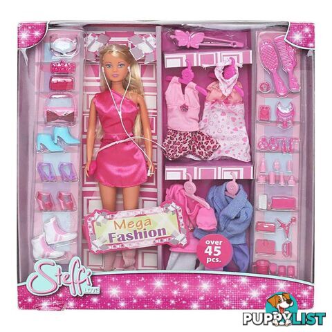 Steffi Love - Mega Fashion Doll Playset With 45 Fashion Pieces Gdsb105736015 - 4006592560157