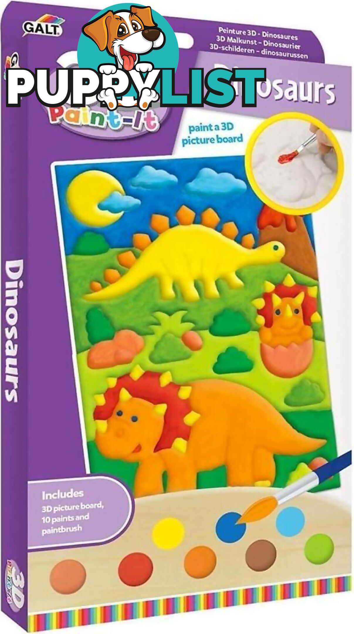 Galt - 3d Paint It - Dinosaurs - Mdgn5524 - 5011979624772