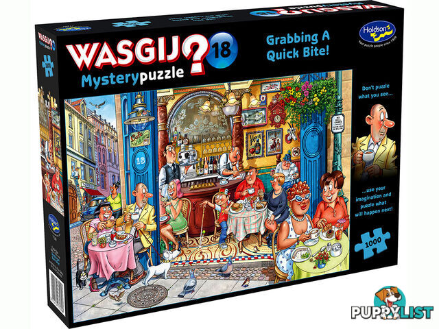 Wasgij - Mystery 18 Grabbing A Quick Bite 1000 Piece Jigsaw Puzzle Hol772896 - 9414131772896