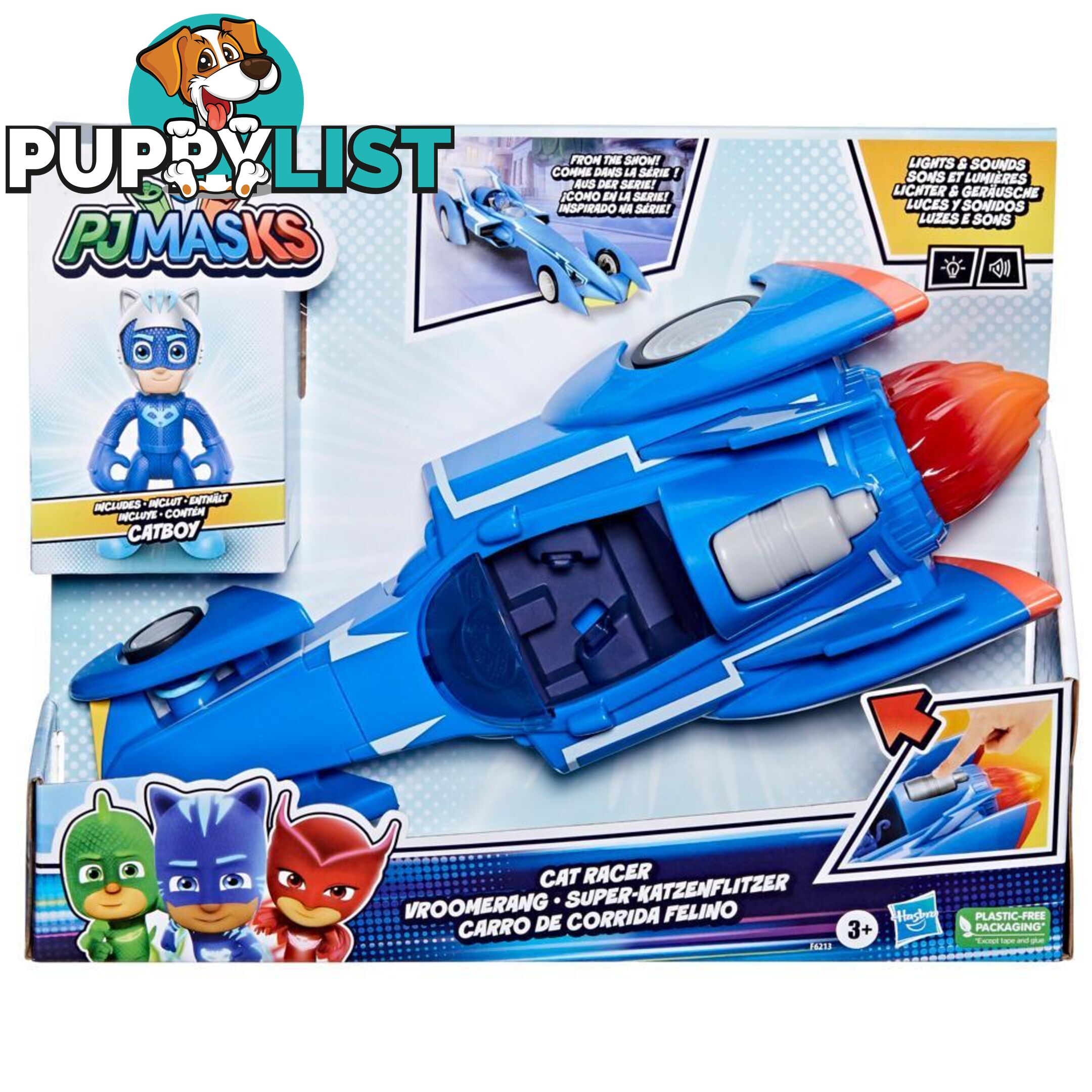 Pj Masks Cat Racer With Lights And Sounds Hasbro - Hbf62135 - 5010996129949