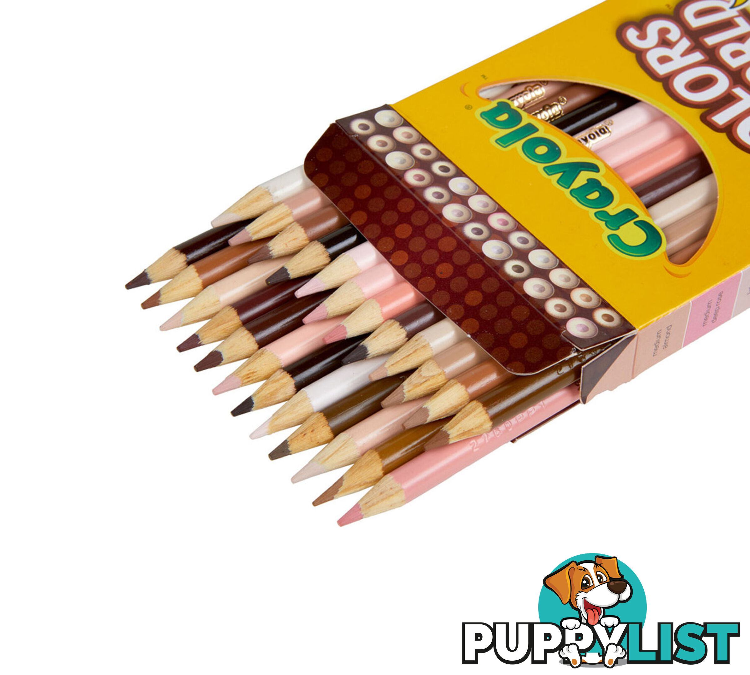 Crayola Colors Of The World Skin Tone Coloured Pencils 24 Pack - Bs684607 - 071662246075