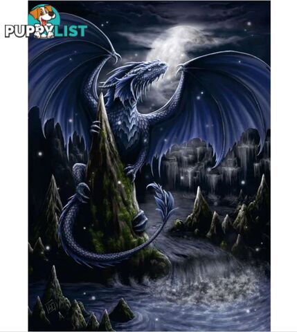 Ravensburger - The Black And Blue Dragon Jigsaw Puzzle 1500pc - Mdrb17105 - 4005556171057