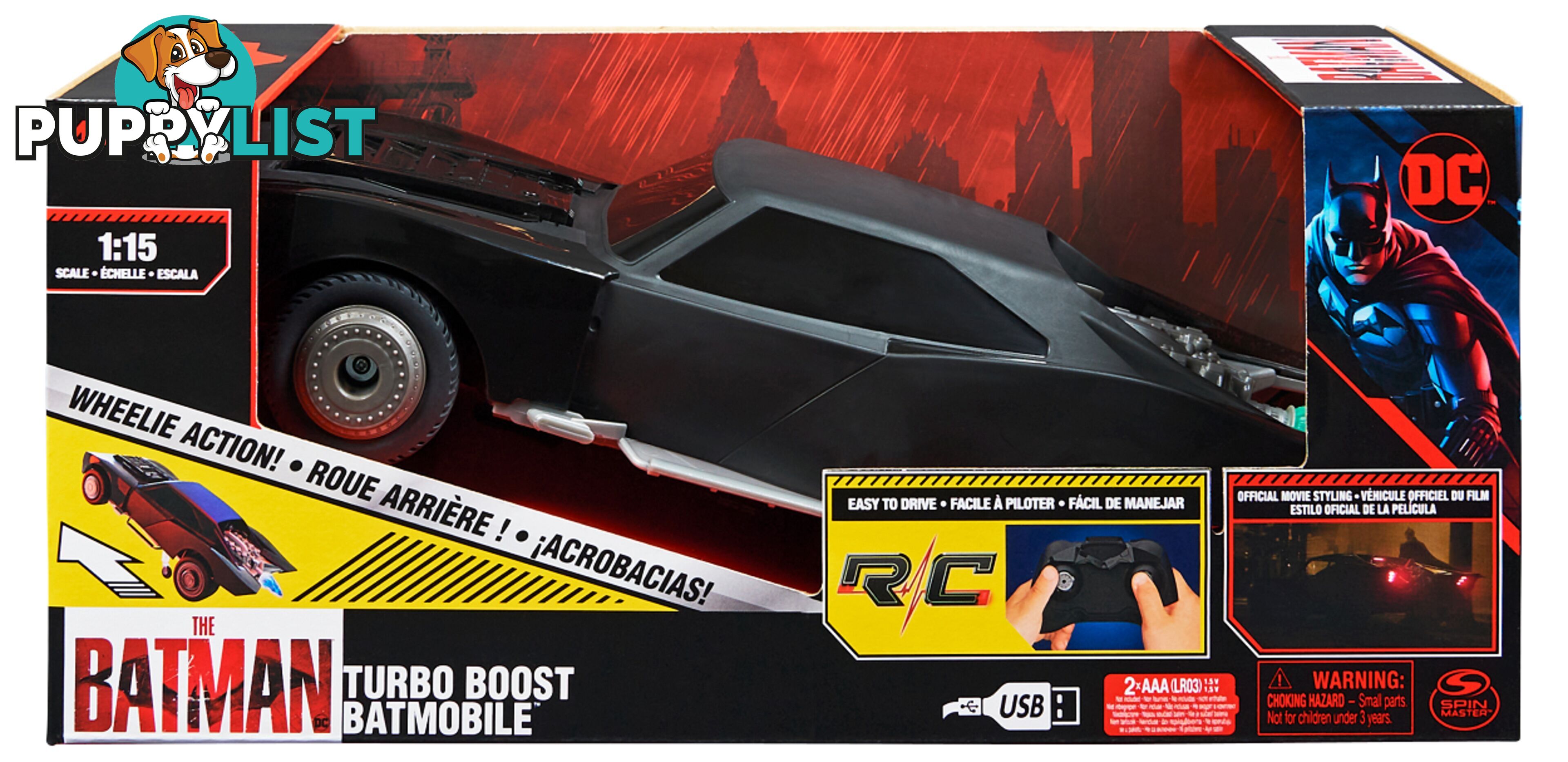 Batman Movie Turbo-boost Batmobile - Si6061300 - 778988369616