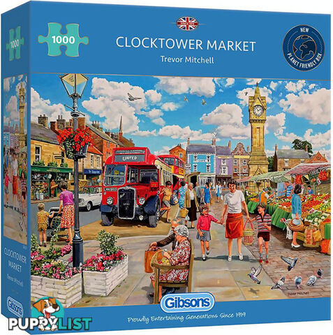 Gibsons - Clocktower Market - Jigsaw Puzzle 1000pc - Jdgib063219 - 5012269063219