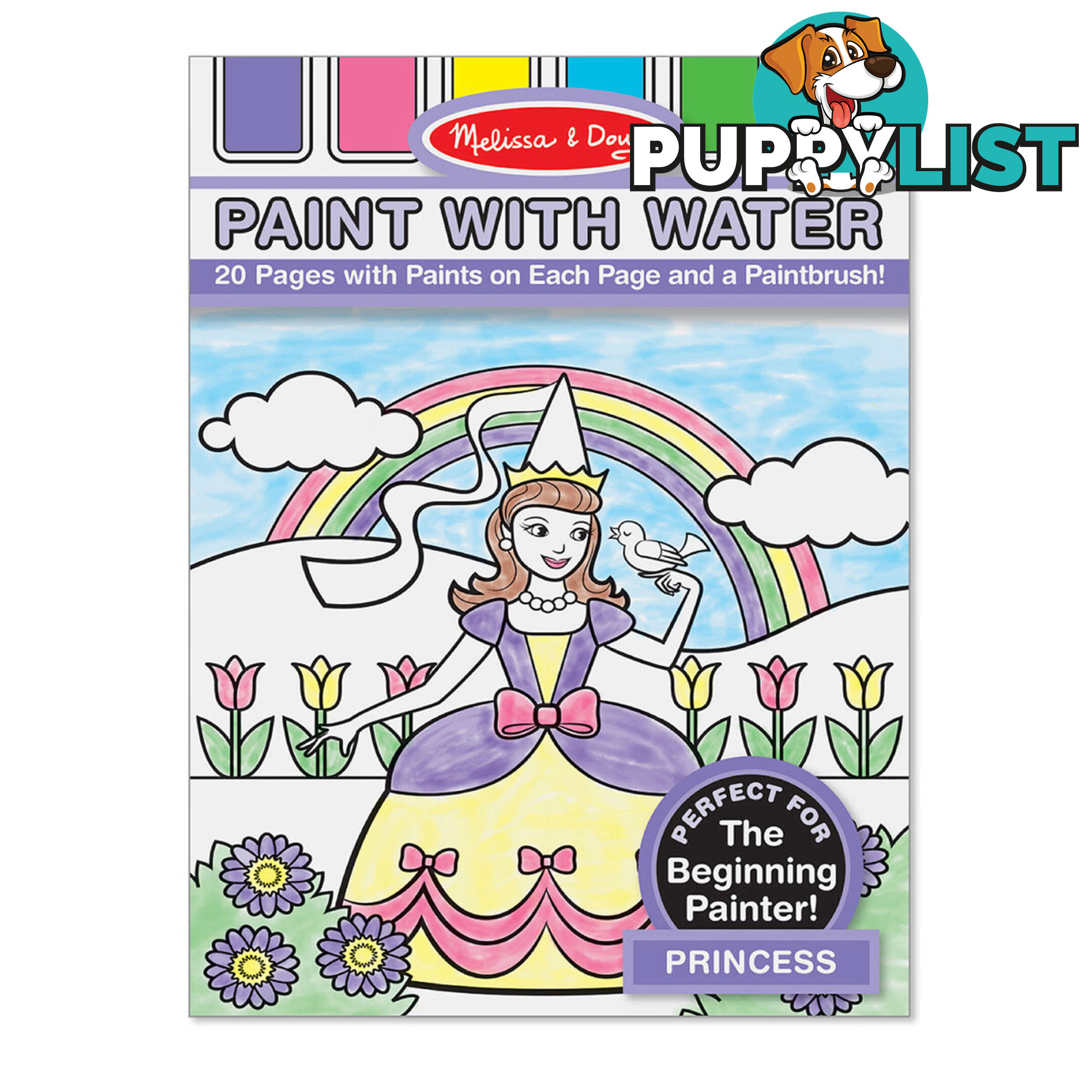 Melissa & Doug - Princess Paint With Water Kids Art Pad   Mdmnd4166 - 000772041669