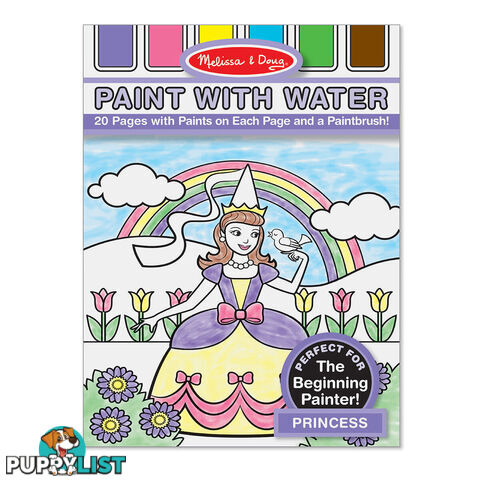 Melissa & Doug - Princess Paint With Water Kids Art Pad   Mdmnd4166 - 000772041669