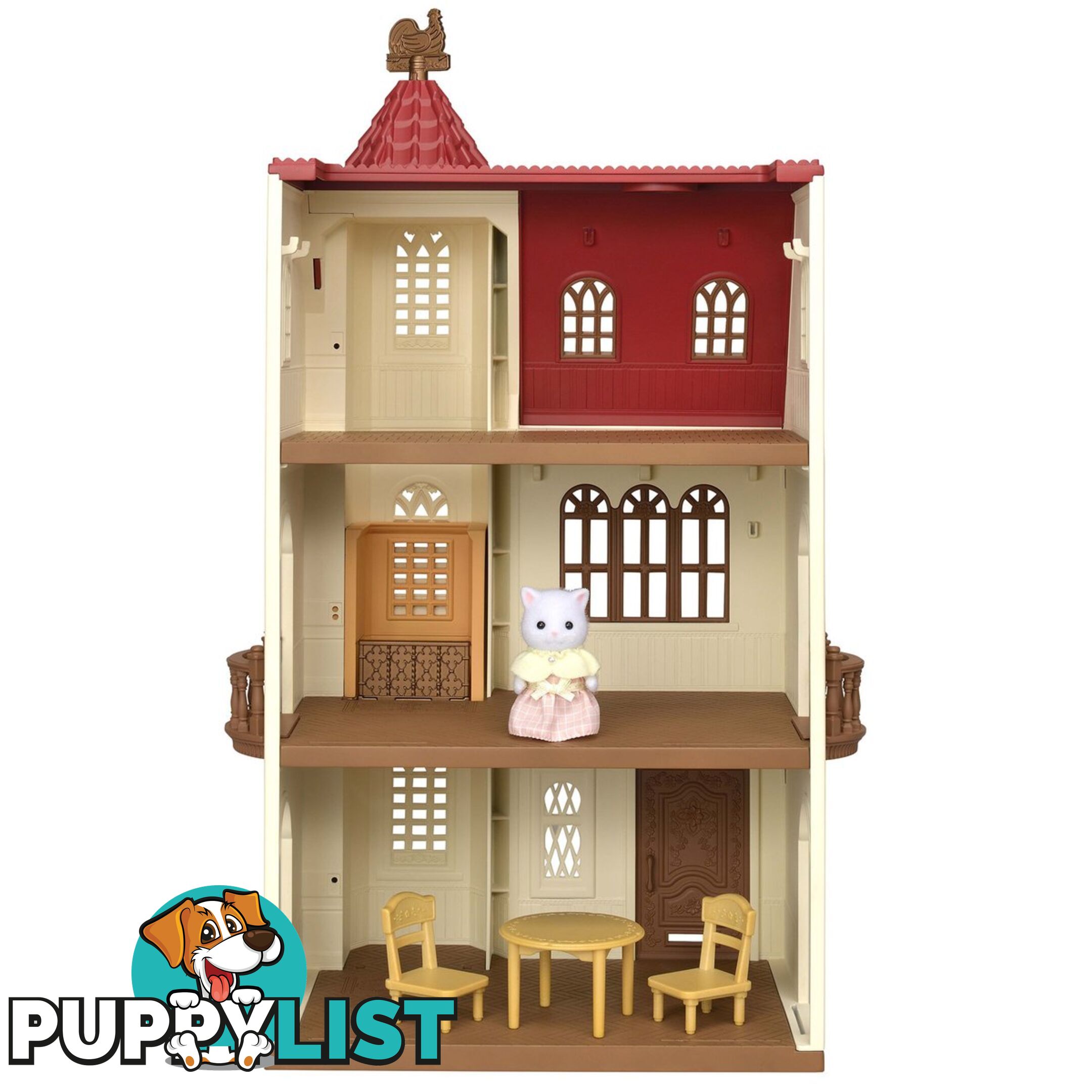 Sylvanian Families - Red Roof Tower Home With Elevator Sf5400 - 5054131054000