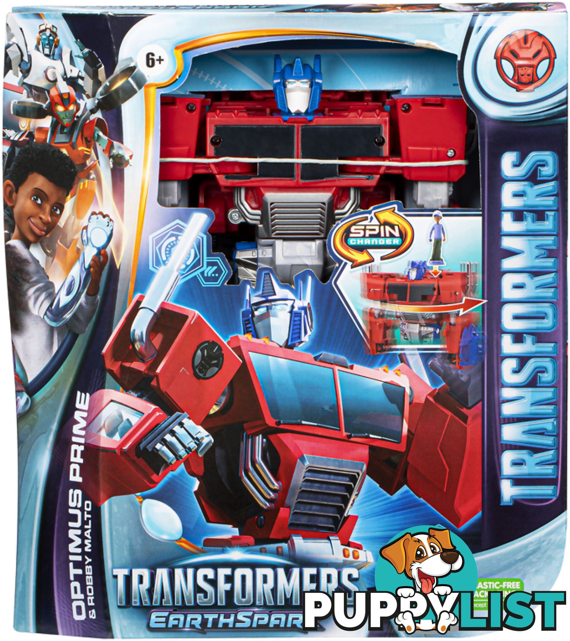 Transformers - Earthspark Spin Changer Optimus Prime & Robby Malto - Hasbro - Hbf76635loo - 5010996101822