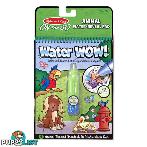 Melissa & Doug - Water Wow! Animals - On The Go Travel Activity Mdmnd5376 - 0000772053761