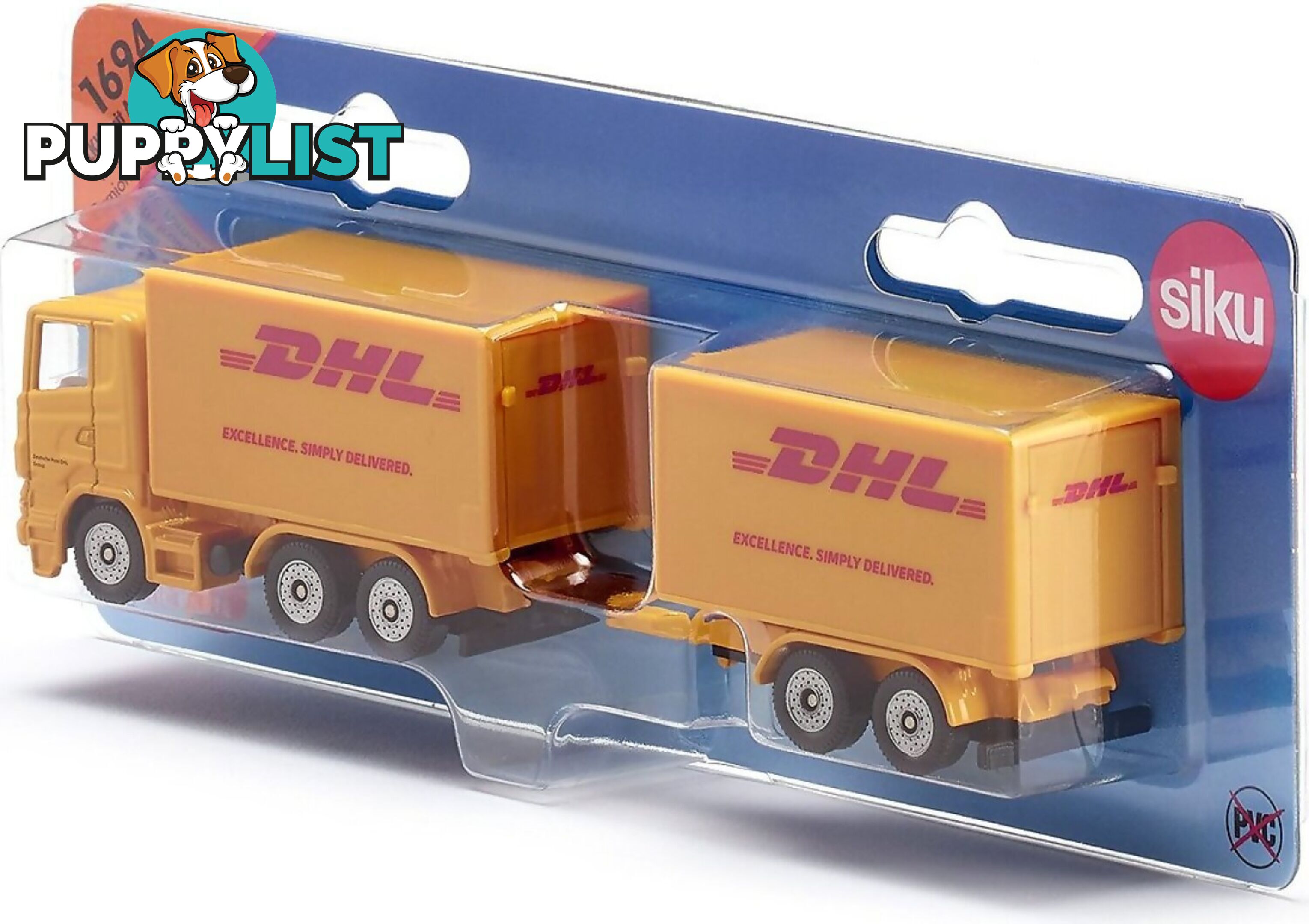 Siku - Dhl Truck With Trailer - Mdsi1694 - 4006874016945