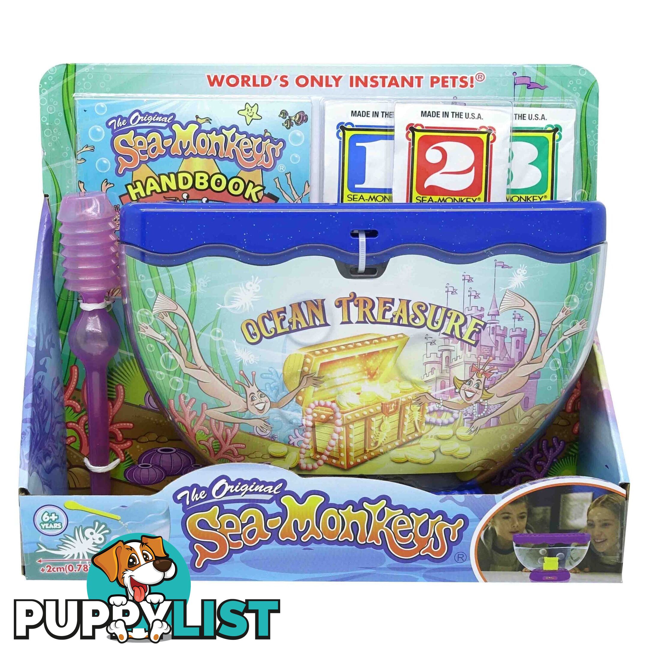 Sea Monkeys - The Original Sea Monkeys - Ocean Treasure Assorted Colours - Art66527 - 4894166232278