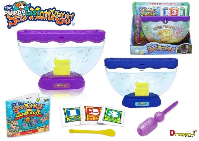 Sea Monkeys - The Original Sea Monkeys - Ocean Treasure Assorted Colours - Art66527 - 4894166232278