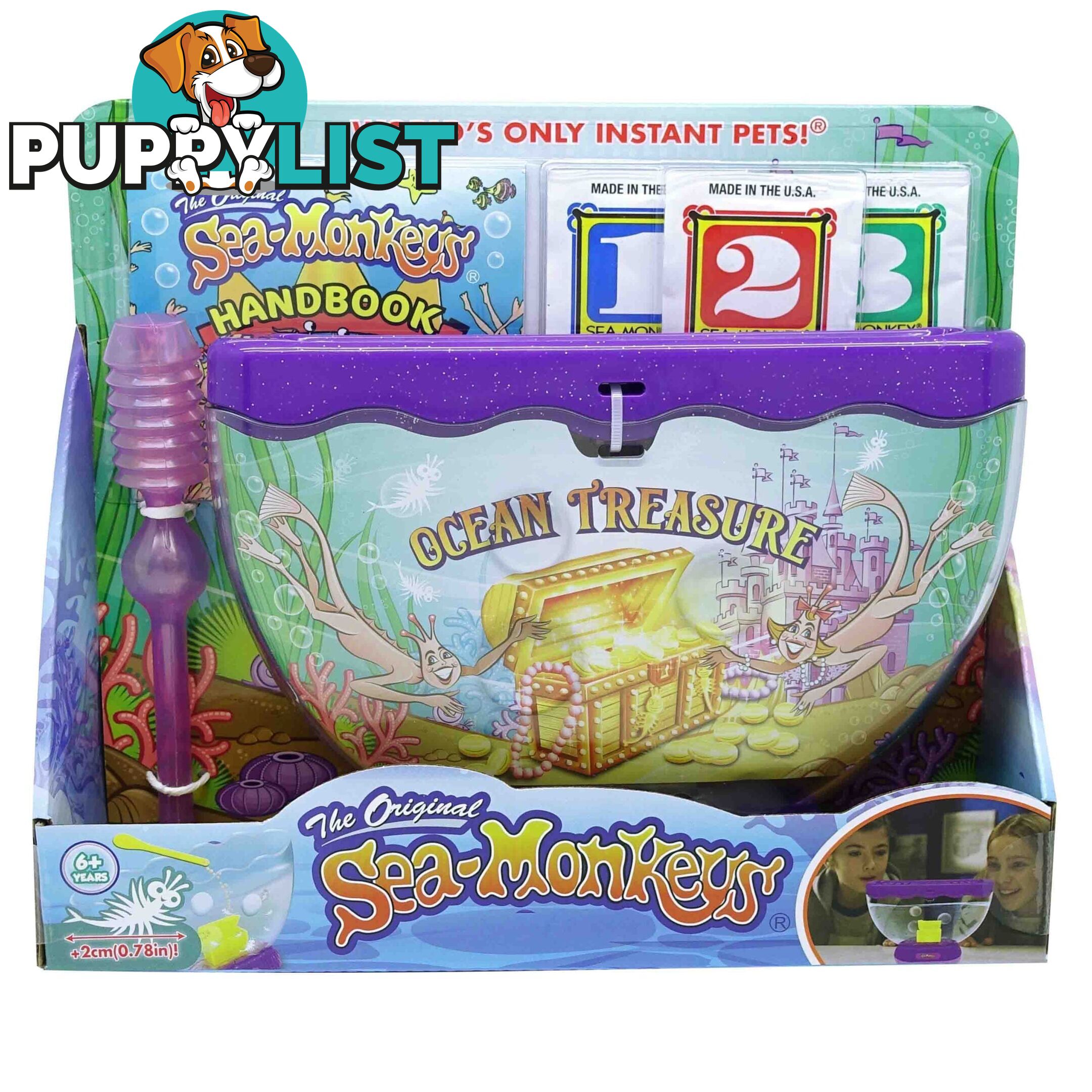 Sea Monkeys - The Original Sea Monkeys - Ocean Treasure Assorted Colours - Art66527 - 4894166232278