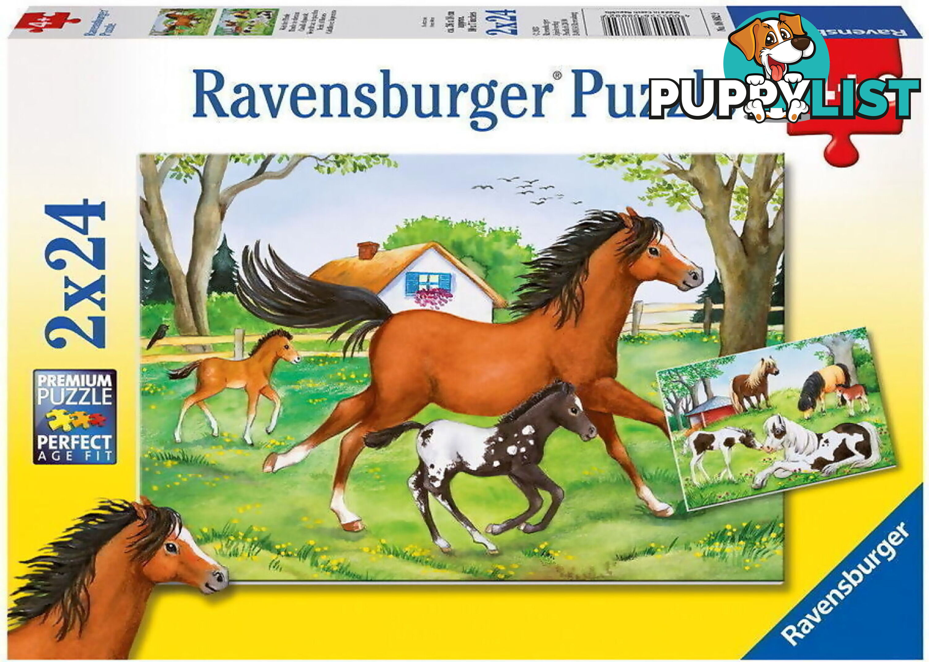 Ravensburger - World Of Horses Jigsaw Puzzle 2 X 24pc - Mdrb08882 - 4005556088829