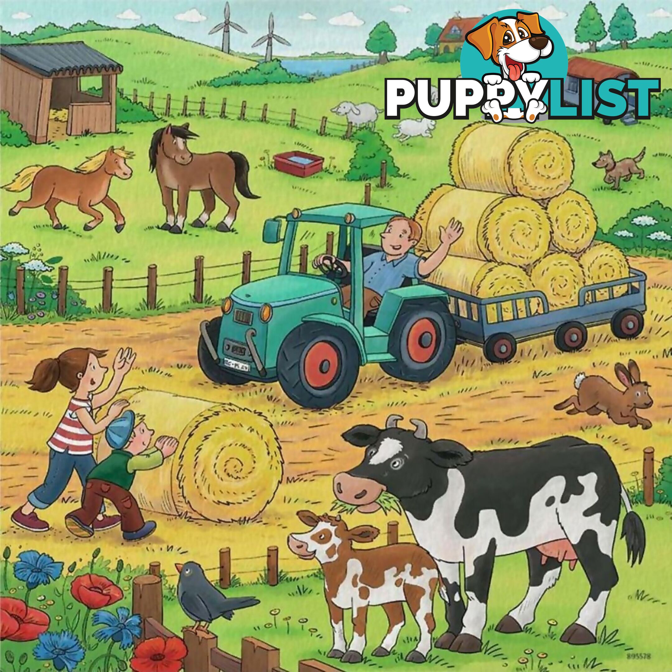 Ravensburger - On The Farm Jigsaw Puzzle 3 X 49pc - Mdrb05078 - 4005556050789