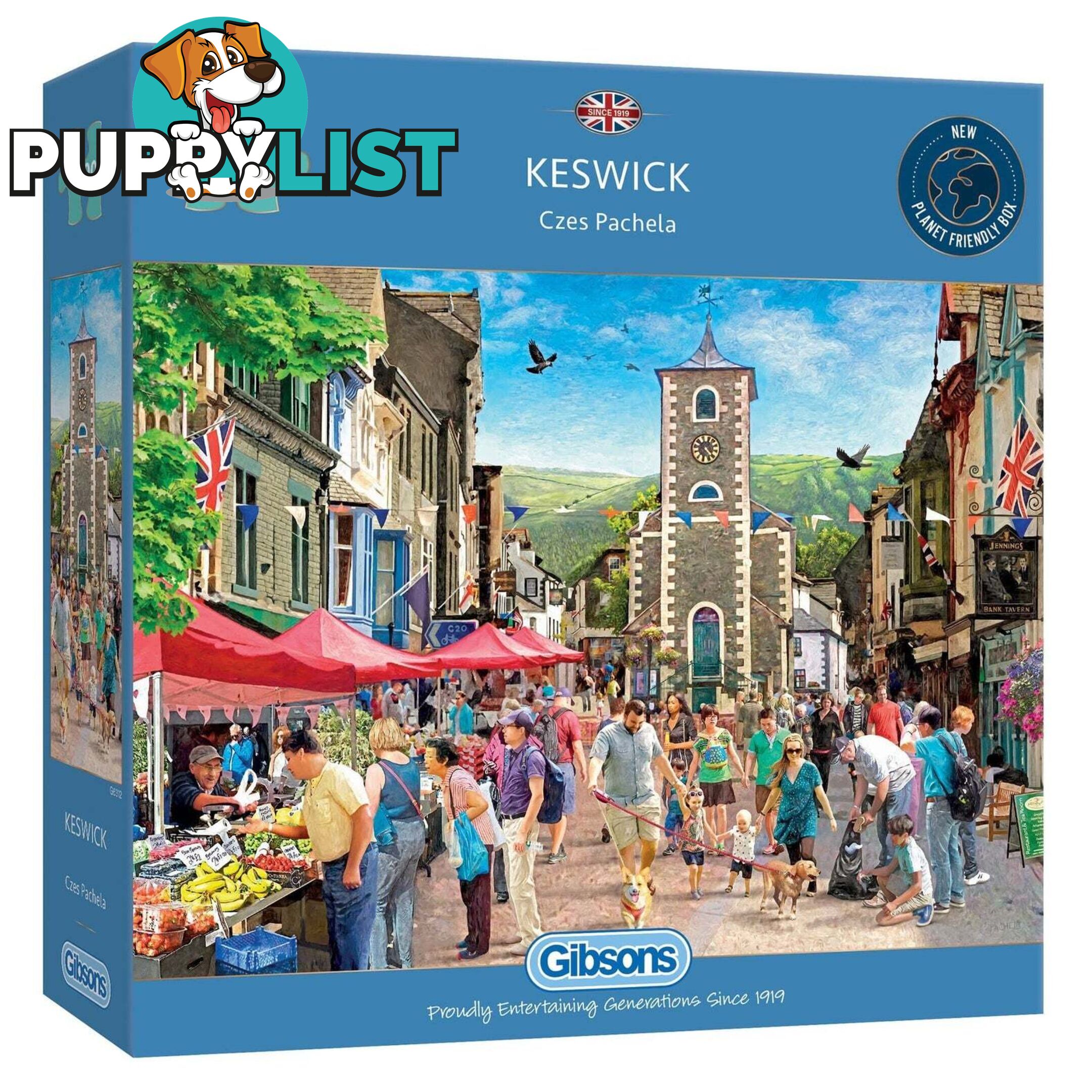 Gibsons - Keswick Market Town Bustling High St - Jigsaw Puzzle 1000pc - Jdgib063127 - 5012269063127