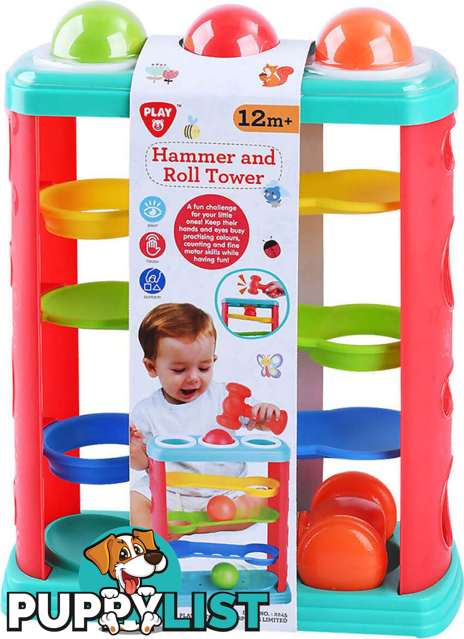 Playgo Toys Ent. Ltd. - Hammer And Roll Tower - Art67187 - 4892401022455