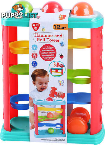 Playgo Toys Ent. Ltd. - Hammer And Roll Tower - Art67187 - 4892401022455