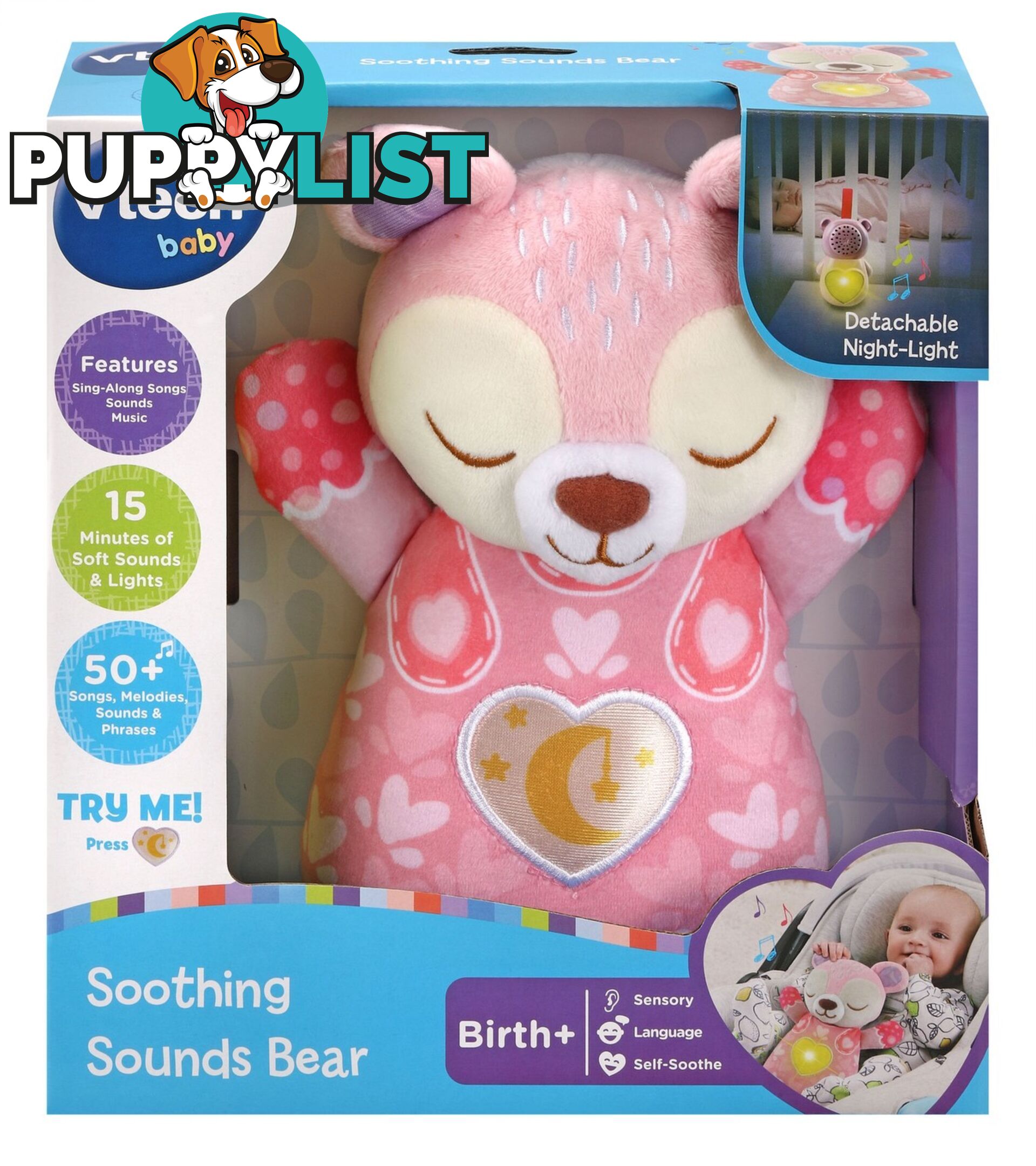 Vtech - Soothing Sounds Bear Pink - Tn80539853006 - 3417765398537